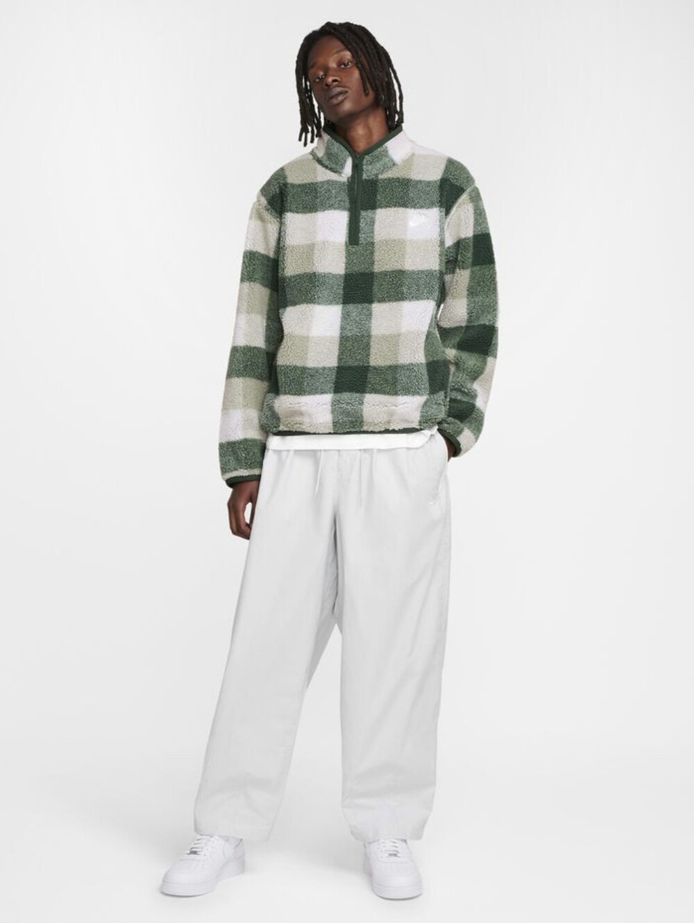 Men's Nike Club Sherpa Winterized All Over Print Half-Zip